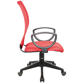 Кресло офисное Бюрократ CH 599 красное (сетка/ткань, пластик)