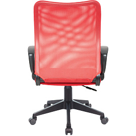 Кресло офисное Бюрократ CH 599 красное (сетка/ткань, пластик)