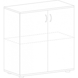 Шкаф для документов Рондо Ш-52 (дуб альпийский, 804х450х753 мм)