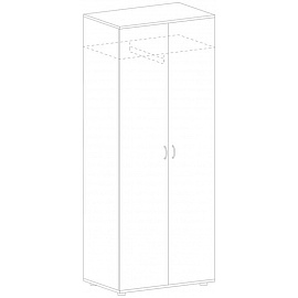 Гардероб Рондо Ш11 (дуб альпийский, 804х450х2149 мм)