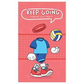 Блокнот А7 48л. на склейке BG "Твой спорт