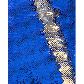 Ранец Комус Класс (№1 School) Sparkle Blue анатомический синий пайетки двусторонние с двумя отделениями