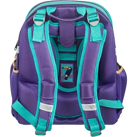 Ранец Комус Класс (№1 School) Meow анатомический фиолетовый экокожа с двумя отделениями