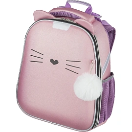 Ранец Комус Класс (№1 School) Kitty анатомический розовый экокожа с двумя отделениями
