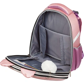 Ранец Комус Класс (№1 School) Kitty анатомический розовый экокожа с двумя отделениями