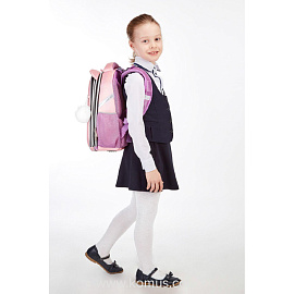 Ранец Комус Класс (№1 School) Kitty анатомический розовый экокожа с двумя отделениями