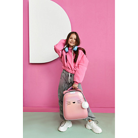 Ранец Комус Класс (№1 School) Kitty анатомический розовый экокожа с двумя отделениями