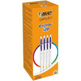 Ручка шариковая неавтоматическая Bic Cristal синяя (толщина линии 0.32 мм, корпус белый) фото Ручка шариковая неавтоматическая Bic Cristal синяя (толщина линии 0.32 мм, корпус белый)