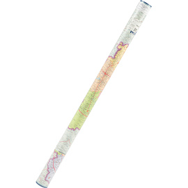 Карта Москвы и Московской области территориально-административная 1:280 000 настенная 143x102 см с ламинацией