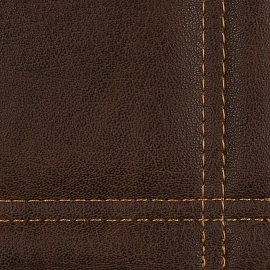 Папка для счета 110х230 мм, искуственная кожа коричневая