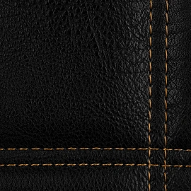 Папка для счета 110х230 мм, искусственная кожа черная