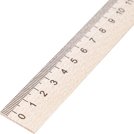 Линейка №1 School 30 см деревянная коричневая (2 штуки в упаковке)