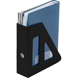 Лоток вертикальный для бумаг 70 мм Attache пластиковый черный