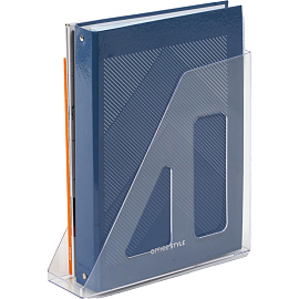 Лоток вертикальный для бумаг Attache 70 мм пластиковый прозрачный