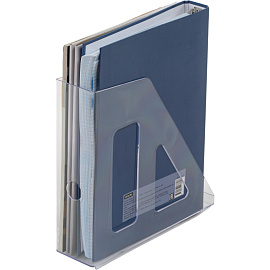 Лоток вертикальный для бумаг Attache 70 мм пластиковый прозрачный