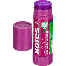 Клей-карандаш Kores Chameleon 15 г цветной (исчезающий цвет)