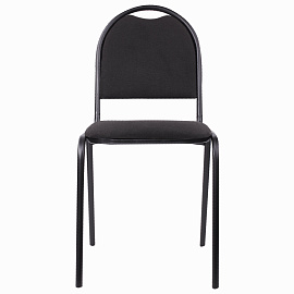 Стул для посетителей РС00Л, черный каркас, ткань черная фото Стул для посетителей РС00Л, черный каркас, ткань черная