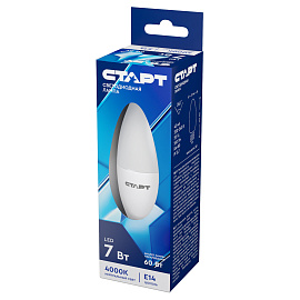 Лампа светодиодная Старт Eco C 7Вт E14 4200К 560Лм 240В LEDCandleE14 7W42