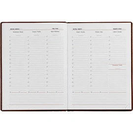 Еженедельник недатированный Attache Каньон искусственная кожа А4 72 листа коричневый