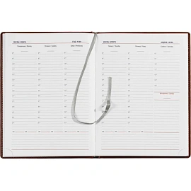 Еженедельник недатированный Attache Каньон искусственная кожа А4 72 листа коричневый