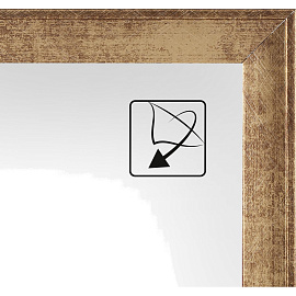 Рамка Комус (Attache) А4 21x30 см пластиковый багет 25 мм золотистая