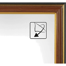 Рамка Комус (Attache) А4 21x30 см пластиковый багет 20 мм орех