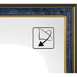 Рамка Комус (Attache) А4 21x30 см пластиковый багет 20 мм синяя