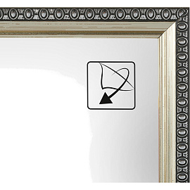 Рамка Комус (Attache) А4 21x30 см пластиковый багет 17 мм серебристая