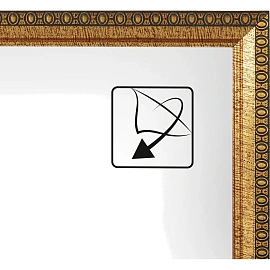 Рамка Комус (Attache) А4 21x30 см пластиковый багет 17 мм золотистая