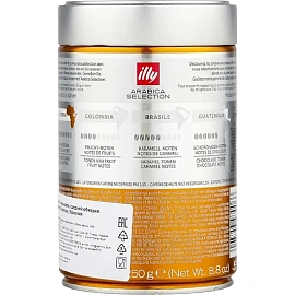 Кофе в зёрнах Illy Бразилия арабика 100% 250 г (железная банка)