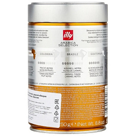Кофе в зёрнах Illy Бразилия арабика 100% 250 г (железная банка)