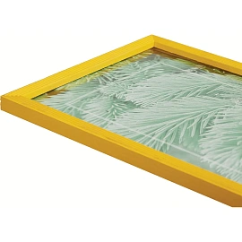 Рамка А4 21x30 см деревянный багет 16 мм желтая