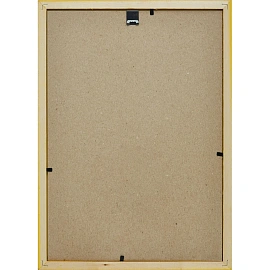 Рамка А4 21x30 см деревянный багет 16 мм желтая