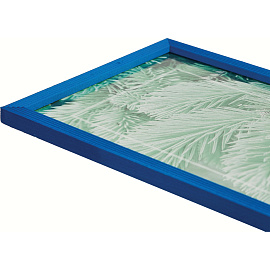 Рамка А4 21x30 см деревянный багет 16 мм синяя