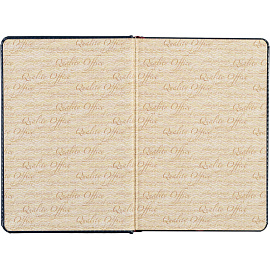 Ежедневник недатированный Attache Sidney Nebraska искусственная кожа А5 136 листов синий (золотистый обрез)