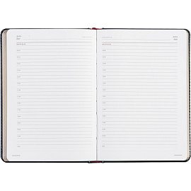 Ежедневник недатированный Attache Sidney Nebraska искусственная кожа А5 136 листов синий (золотистый обрез)