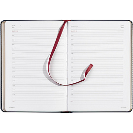 Ежедневник недатированный Attache Sidney Nebraska искусственная кожа А5 136 листов синий (золотистый обрез)