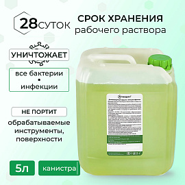 Средство дезинфицирующее 5 л АЛМАДЕЗ, с моющим эффектом, концентрат, АЛ-406 фото Средство дезинфицирующее 5 л АЛМАДЕЗ, с моющим эффектом, концентрат, АЛ-406