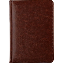 Ежедневник недатированный Attache Sidney Nebraska искусственная кожа А5 136 листов коричневый (золотистый обрез)