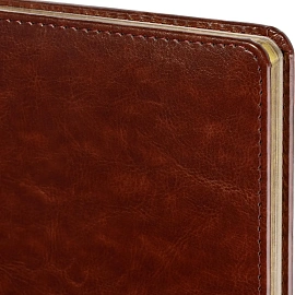 Ежедневник недатированный Attache Sidney Nebraska искусственная кожа А5 136 листов коричневый (золотистый обрез)