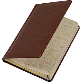 Ежедневник недатированный Attache Sidney Nebraska искусственная кожа А5 136 листов коричневый (золотистый обрез)