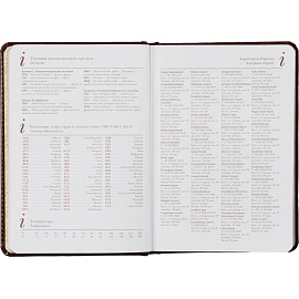 Ежедневник недатированный Attache Sidney Nebraska искусственная кожа А5 136 листов коричневый (золотистый обрез)