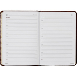 Ежедневник недатированный Attache Sidney Nebraska искусственная кожа А5 136 листов коричневый (золотистый обрез)