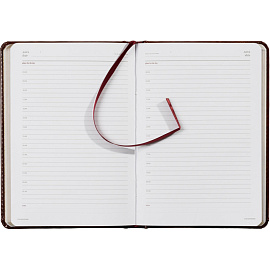 Ежедневник недатированный Attache Sidney Nebraska искусственная кожа А5 136 листов коричневый (золотистый обрез)