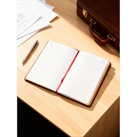 Ежедневник недатированный Attache Sidney Nebraska искусственная кожа А5 136 листов коричневый (золотистый обрез)