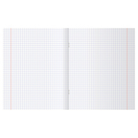 Тетрадь 48л., А5 клетка BG, бумвинил, синий