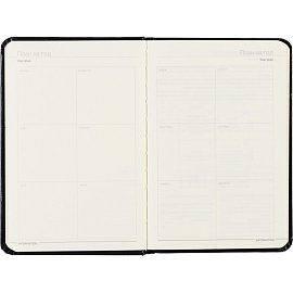 Ежедневник недатированный Bruno Visconti Megapolis искусственная кожа А6 100 листов чёрный, 3-283/02