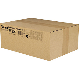 Полотенца бумажные листовые Veiro Professional H3 V-сложение (ZZ) 1-слойные белые 20 пачек по 250 листов (KV104)