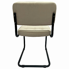 Стулья КОМПЛЕКТ 2 шт., РС14М, черный каркас, велюр, бежевый, разобранные фото Стулья КОМПЛЕКТ 2 шт., РС14М, черный каркас, велюр, бежевый, разобранные