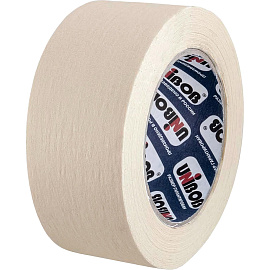 Клейкая лента малярная Unibob легкоудаляемая 50 мм х 50 м фото Клейкая лента малярная Unibob легкоудаляемая 50 мм х 50 м